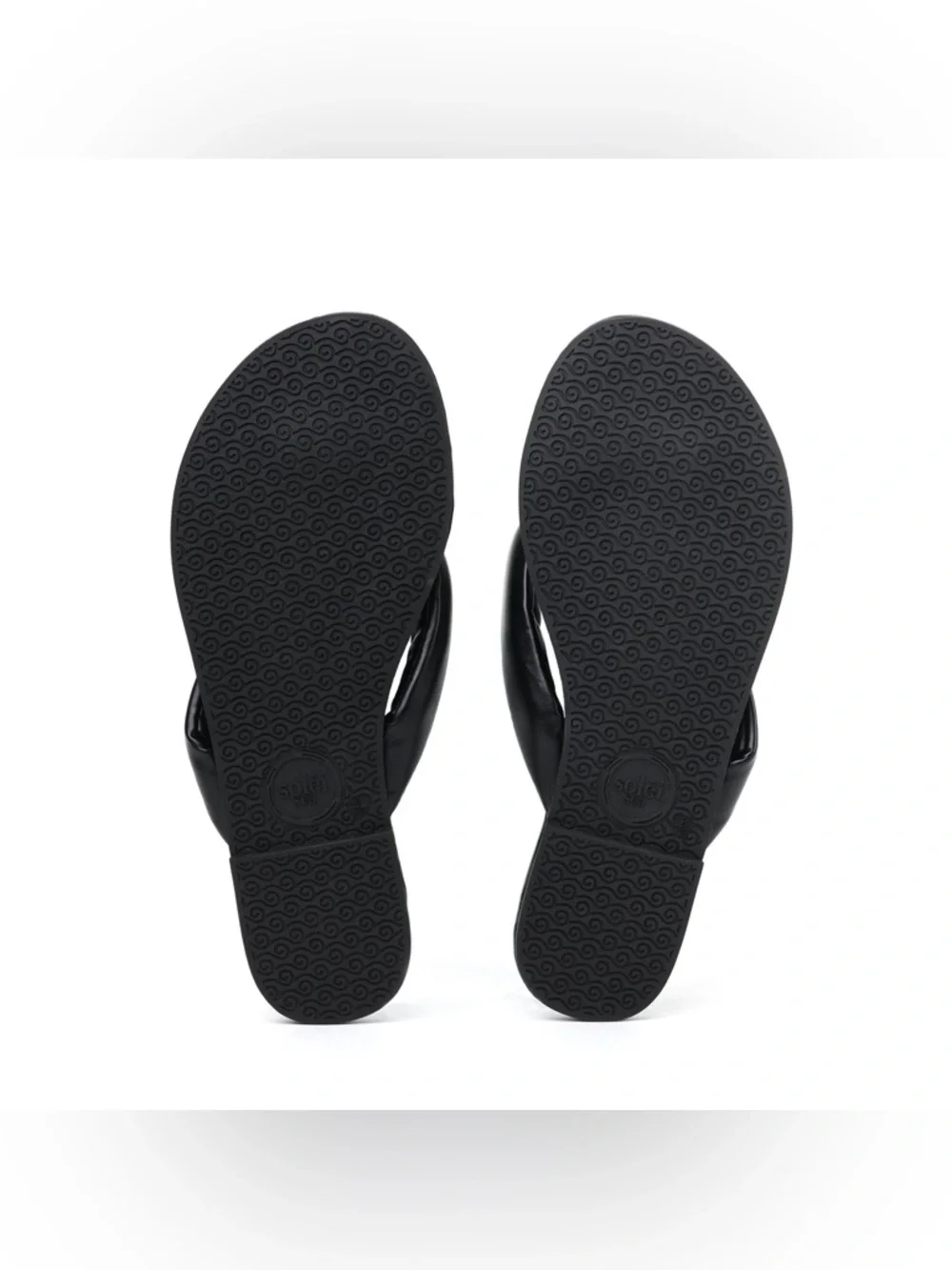 NWOT Solei Sea Gizel Pillow Strap Sandals Noir Black Size 8 US/39 - Picture 6 of 11